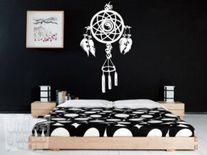 Vinilo decorativo cazasueños yin y yang - vinilosymas.es