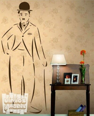 Vinilo decorativo Charles Chaplin "Charlotte" - vinilosymas.es