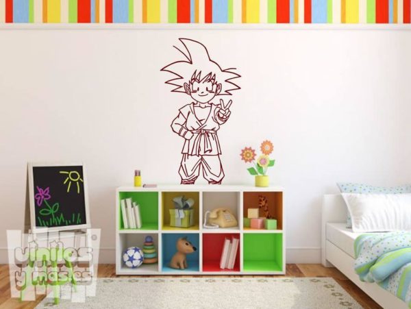 Vinilo decorativo de Goku, Dragon ball, comic, manga.