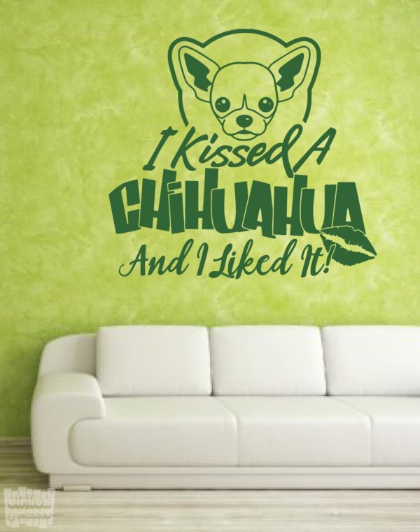 Vinilo decorativo Chihuahua i kisses