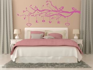 vinilo decorativo arbol love