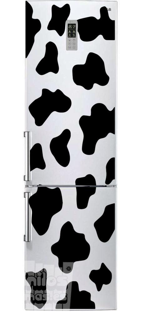 Vinilo decorativo manchas vaca frigo