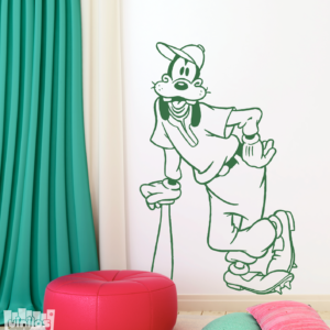 Vinilo decorativo Goofy beisbol