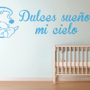 Vinilo decorativo dulces sueños mi cielo
