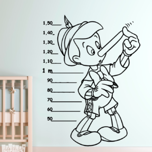 Vinilo decorativo medidor infantil pinocho