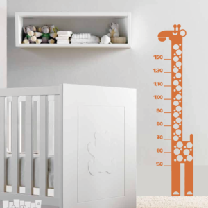 Vinilo decorativo medidor infantil jirafa
