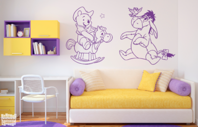 Vinilo decorativo de Winnie the pooh y Igor