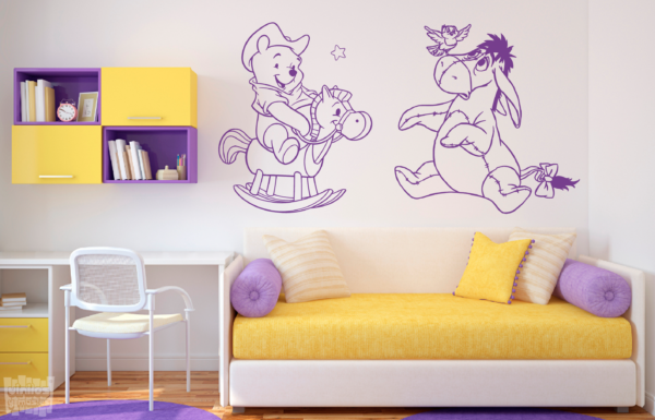 Vinilo decorativo de Winnie the pooh y Igor