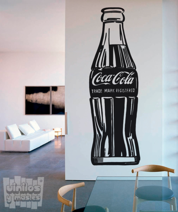 Vinilo decorativo botellin de Coca Cola "Andy Warhol's 1962"