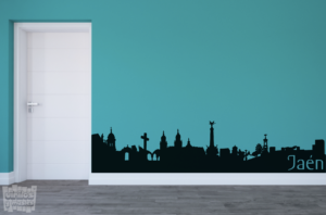 Vinilo decorativo skyline de Jaén