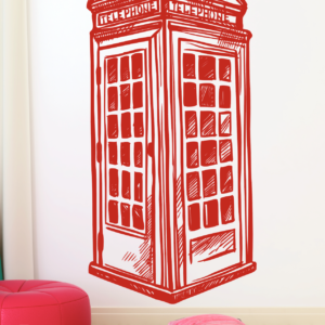 Vinilo decorativo de cabina telefonica de Londres