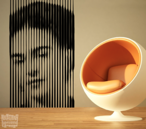 Vinilo decorativo de Frida Kahlo efecto 3D
