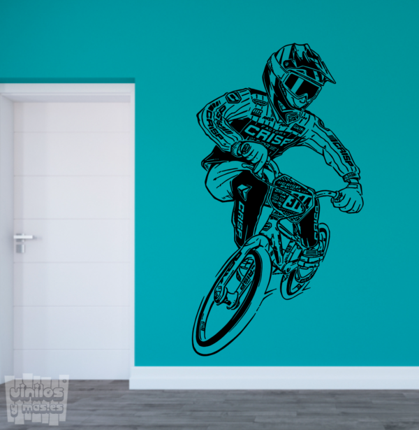 Vinilo decorativo Mountainbike racing.