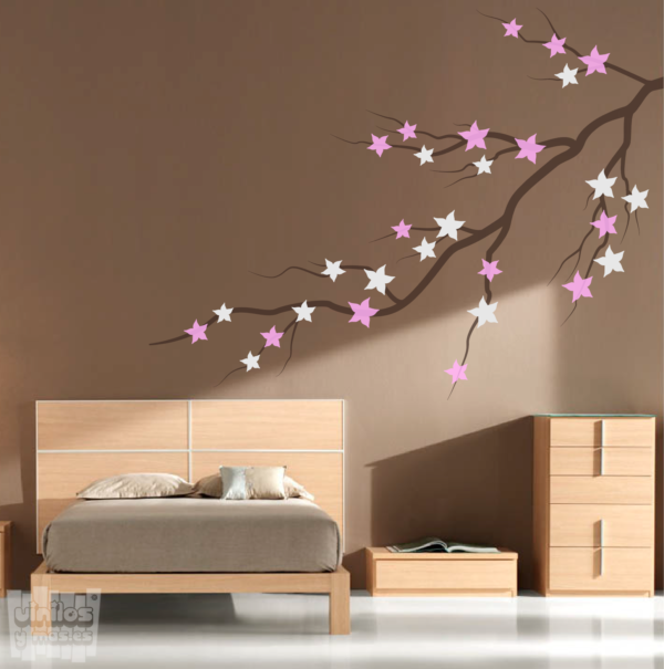 Vinilo decorativo Ramas con flores 3 colores
