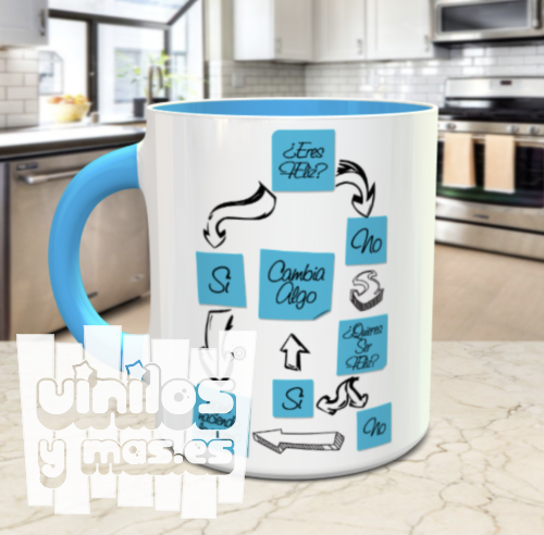taza eres feliz? - vinilosymas.es