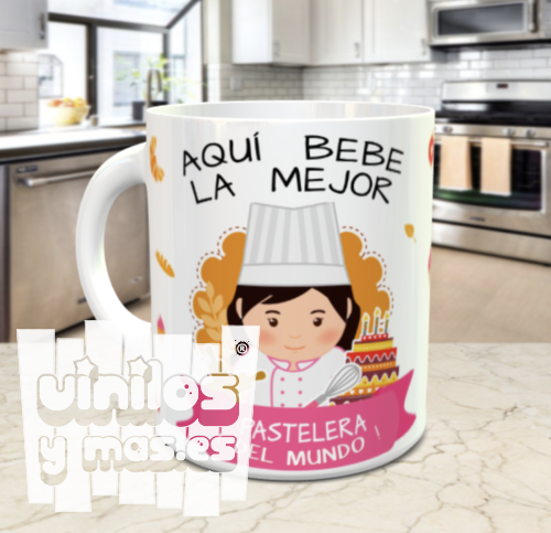 taza mejor pastelera - vinilosymas.es