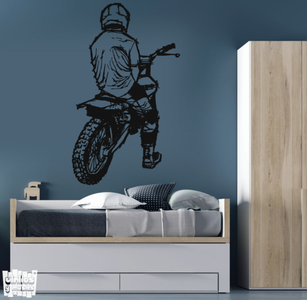Vinilo decorativo Motocross life