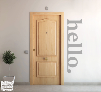 vinilo decorativo hello