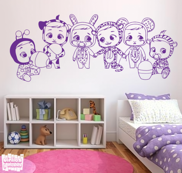 Vinilo decorativo Bebés llorones todos