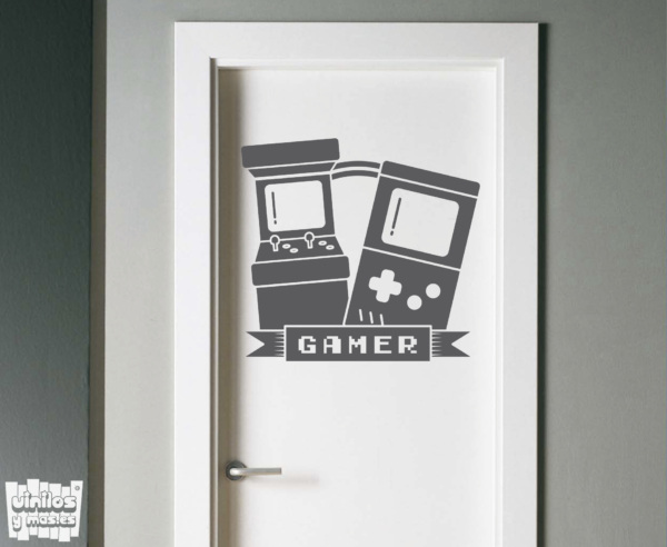 Vinilo decorativo Gamer arcade.