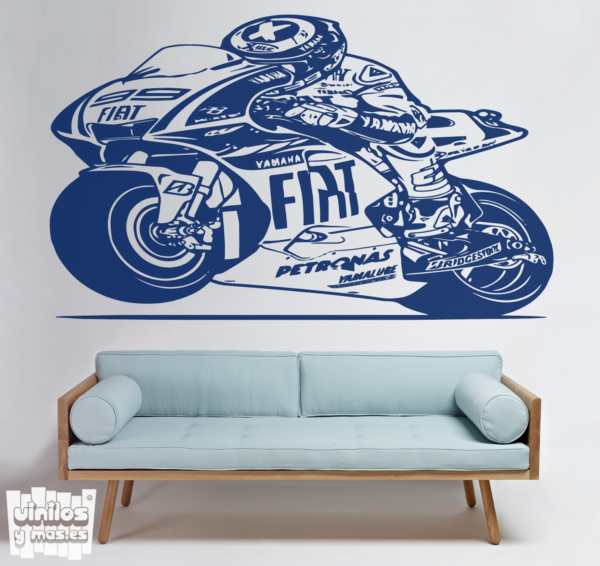 Vinilo decorativo Jorge Lorenzo - Yamaha Fiat.