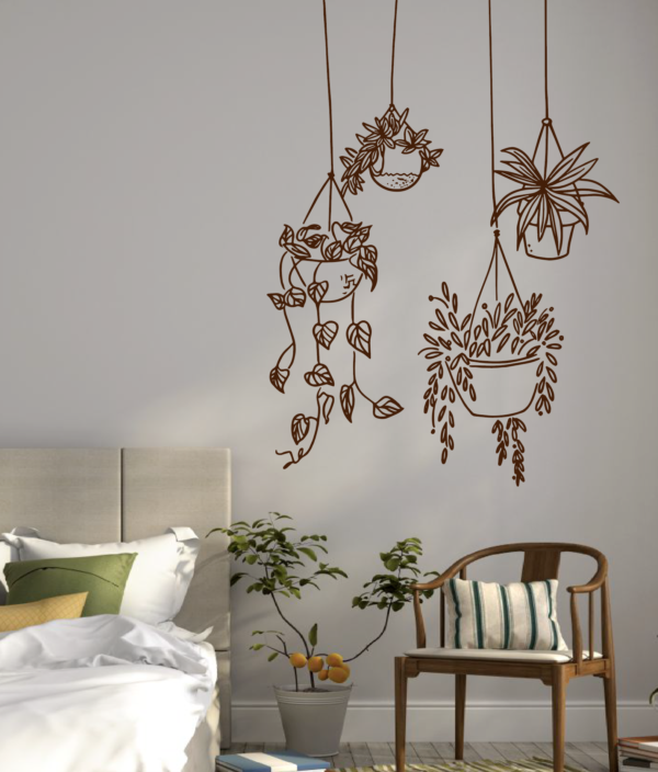 Vinilo decorativo Macetas colgantes - vinilosymas.es