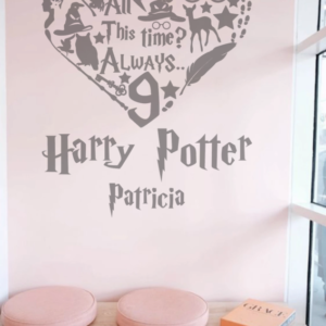 Harry Potter love + nombre personalizado - vinilosymas.es