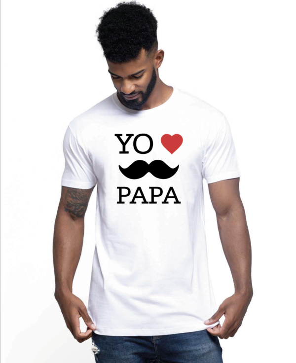 camiseta yo amo papa - vinilosymas.es