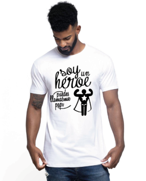 camiseta soy un heroe... - vinilosymas.es