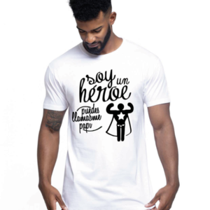 camiseta soy un heroe... - vinilosymas.es