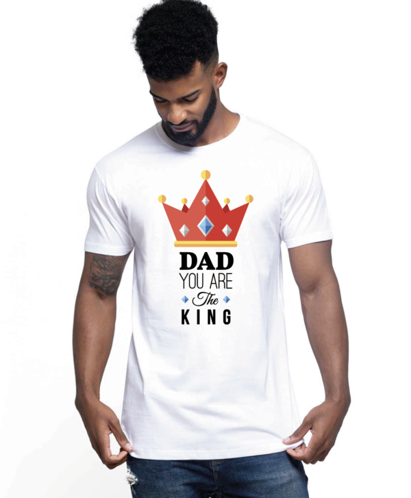 Camiseta dad you are the king - vinilosymas.es