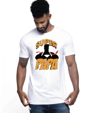 Camiseta super papa 2 - vinilosymas.es