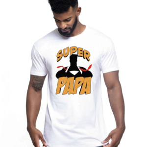 Camiseta super papa 2 - vinilosymas.es