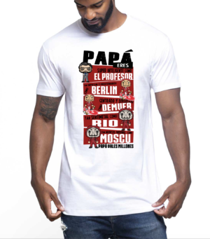 Camiseta La casa de papel "Papá" - vinilosymas.es